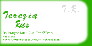 terezia rus business card